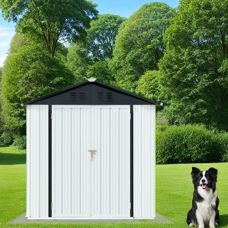Garden-Friendly 6 ft. W x 4 ft. D Metal Storage Shed