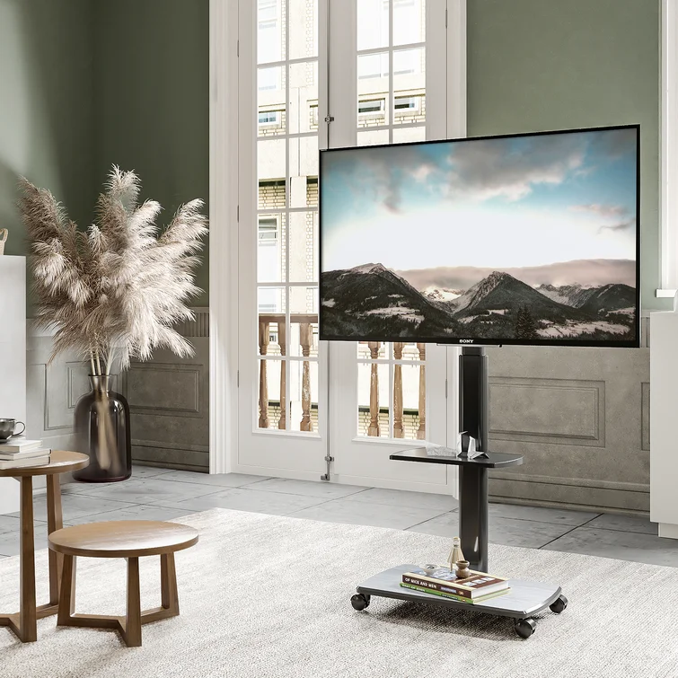 Abbing Floor Stand for 32-70 inch TV, Height Adjustment