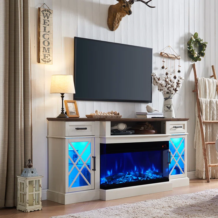 Gaobo Farmhouse TV Stand Up to 80'' TVS, 32