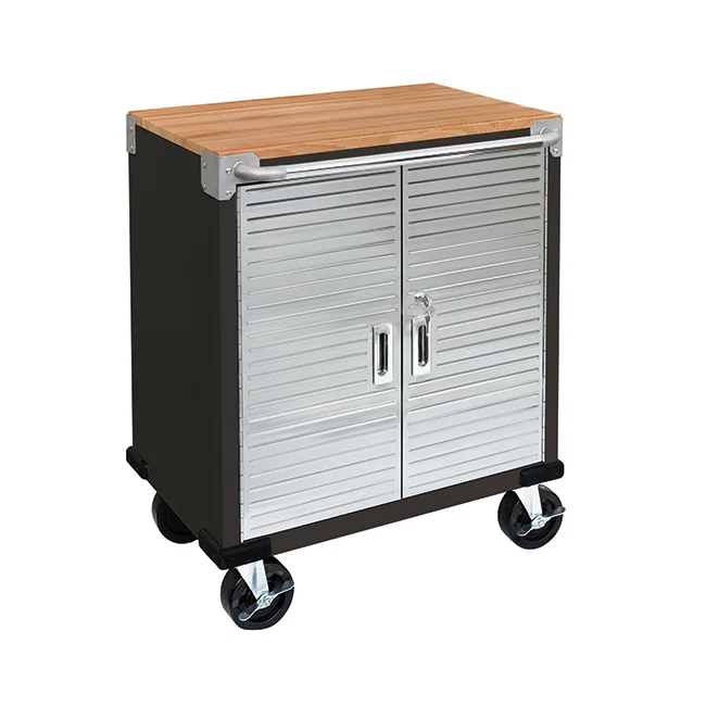 Seville Classics UltraHD 2-Door Rolling Cabinet