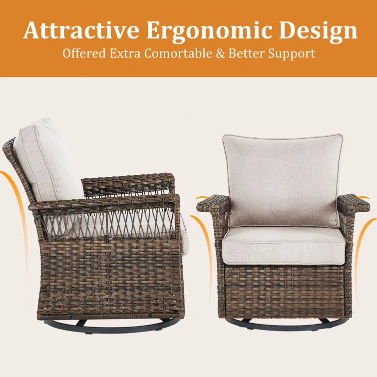 Sherinda 5 - Person Outdoor Seating Group with Cushions