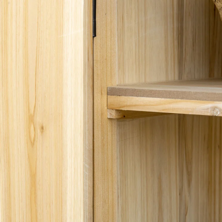 3 ft. W x 1 ft. D Solid Wood Vertical Tool Shed