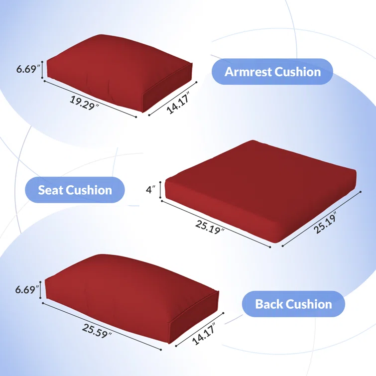 Dinyu 6 - Person Outdoor Seating Group with Cushions