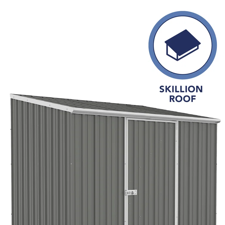 Space Saver Metal Garden Shed 7.5' x 5' - Woodland Gray