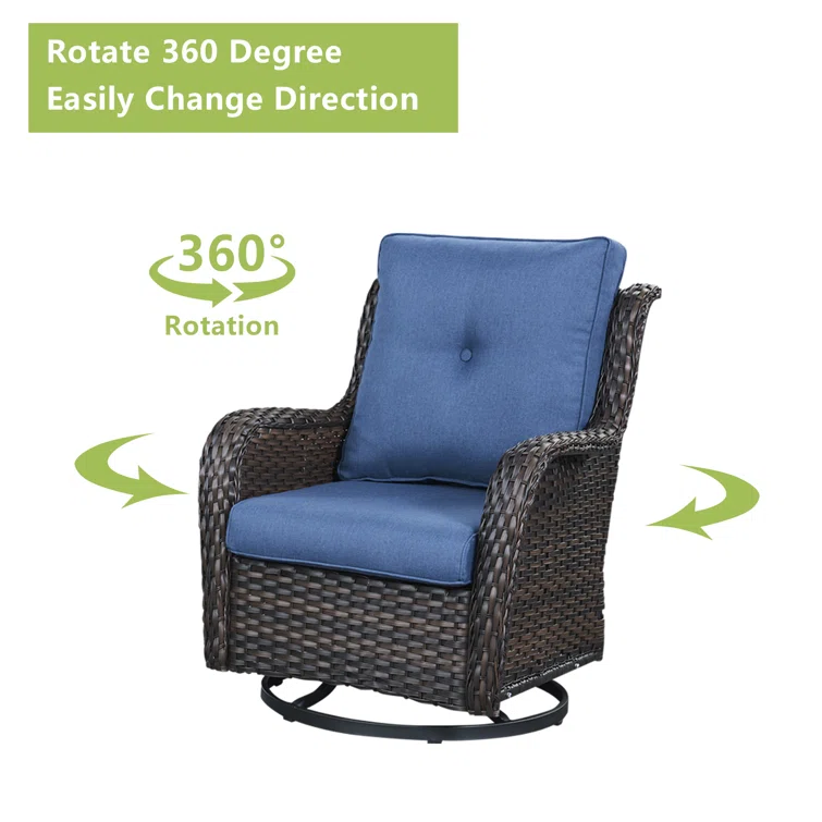 Carolina 5 - Person Outdoor Seating Group with Cushions