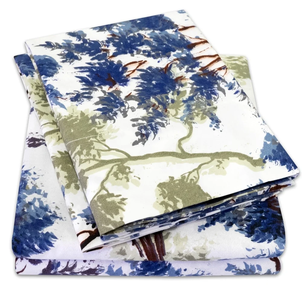 Florence 4-Piece Patterned Deep Pocket Bed Sheet Set
