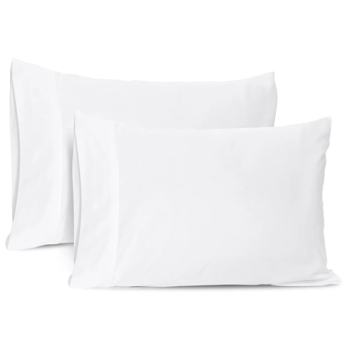 Nestl 2 Piece Pillowcases - Soft Microfiber Bedding Pillowcase Set - Includes 2 White Pillowcases