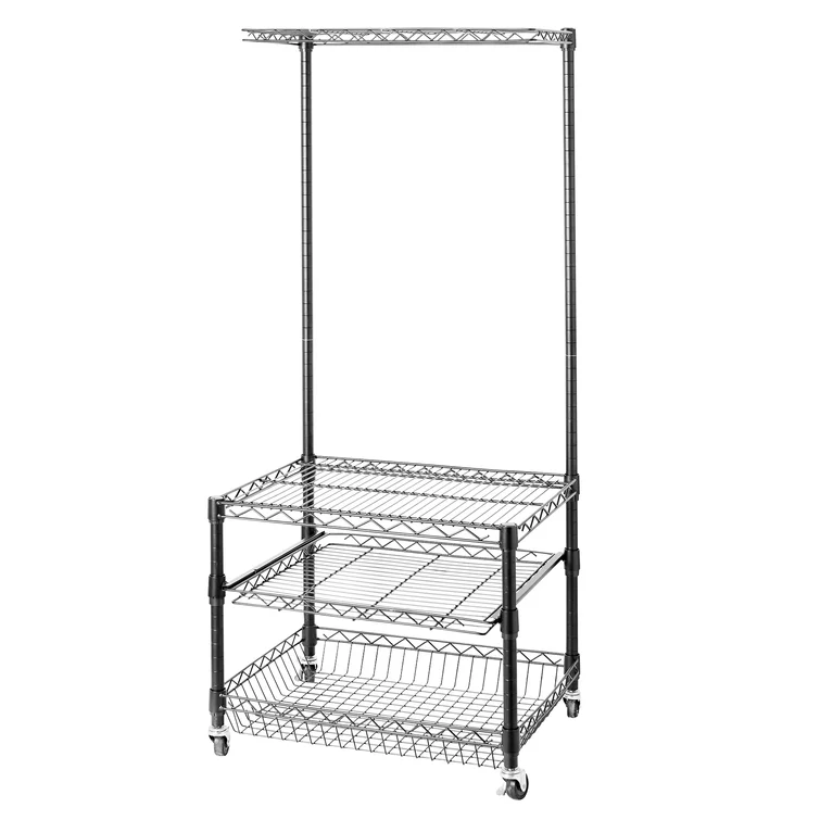 Suprima 24'' W Metal Height -Adjustable with Wheels