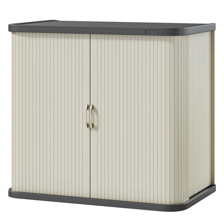 Balconera 35.4'' W 90 Gallons Water Resistant Resin Cabinet Deck Box in Beige