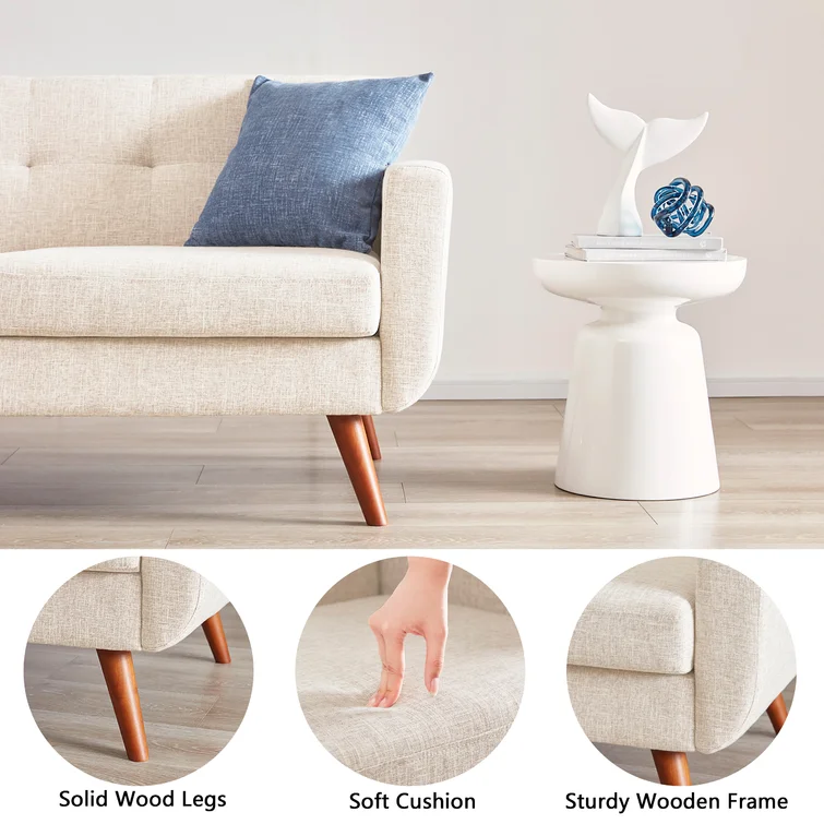 67" Square Arm Loveseat