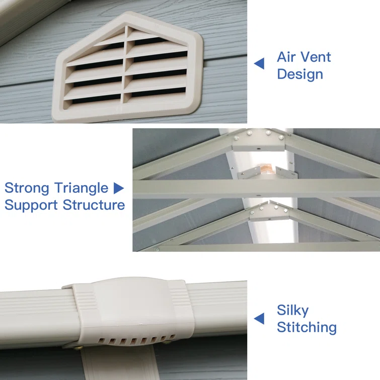 4 ft. W x 6 ft. D Metal Tool Shed<!-- --> <!-- -->(Set of 3)