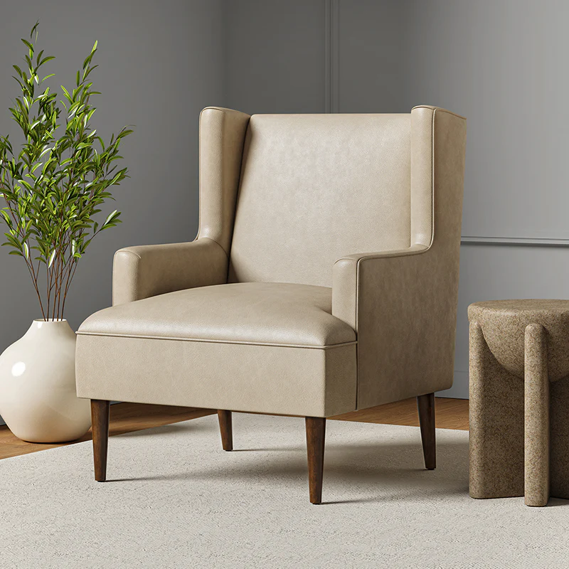 Gregor Vegan Leather Accent Chair