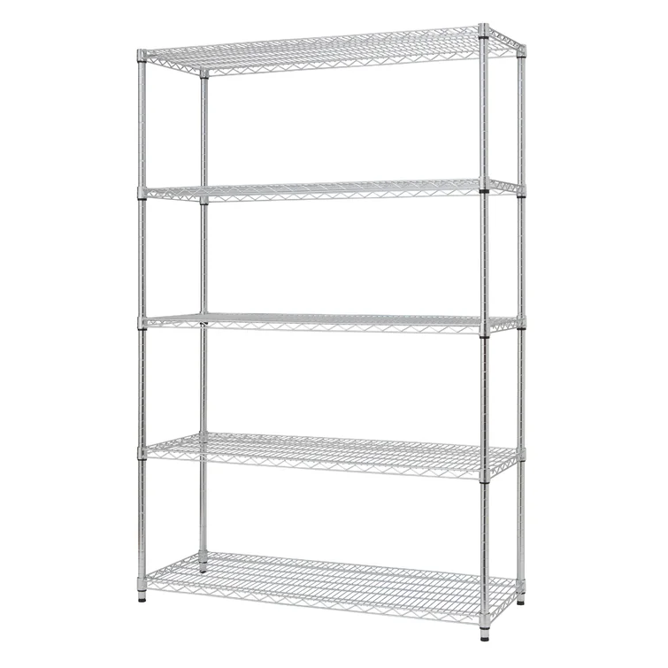 48" W x 18" D x 72" H 5 Tier Wire Shelving