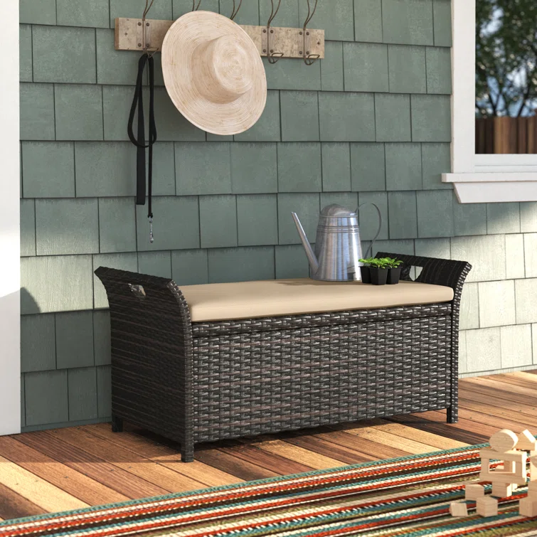 Hunsberger Wicker Outdoor Bench