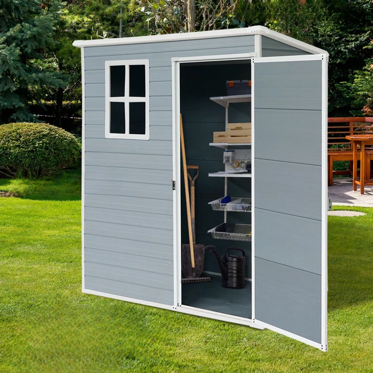 5x3ft Resin Outdoor Storage Shed