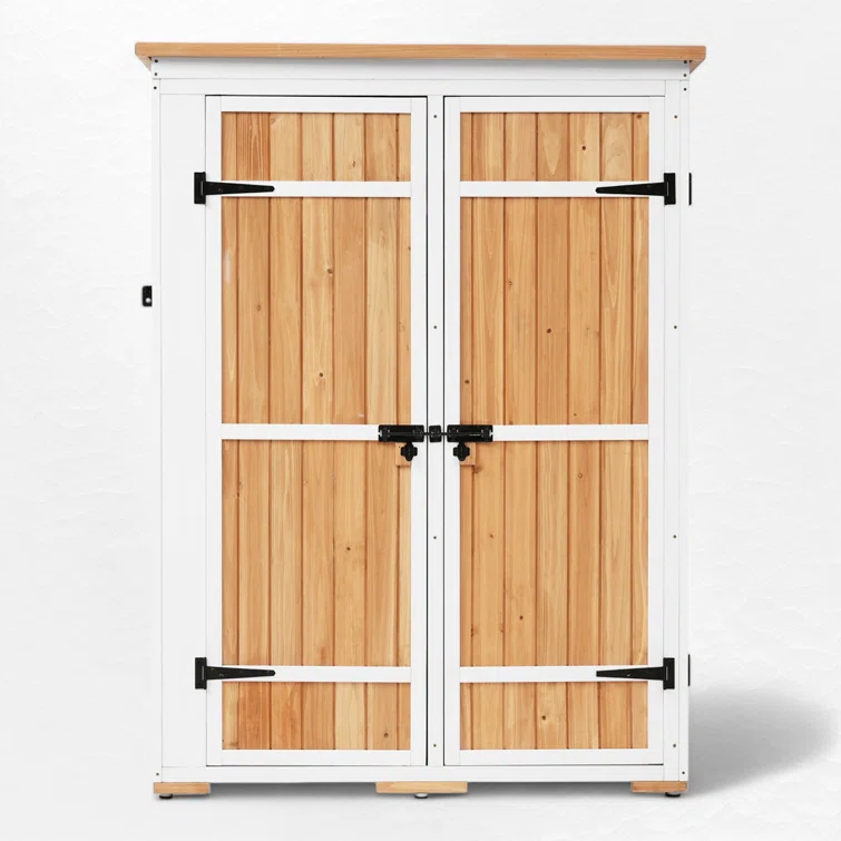 4 ft. W x 2 ft. D Wood Vertical Tool Shed
