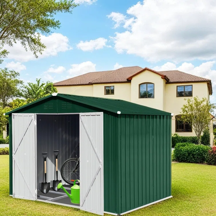 8 Ft X 6 Ft Outdoor Metal Storage Shed