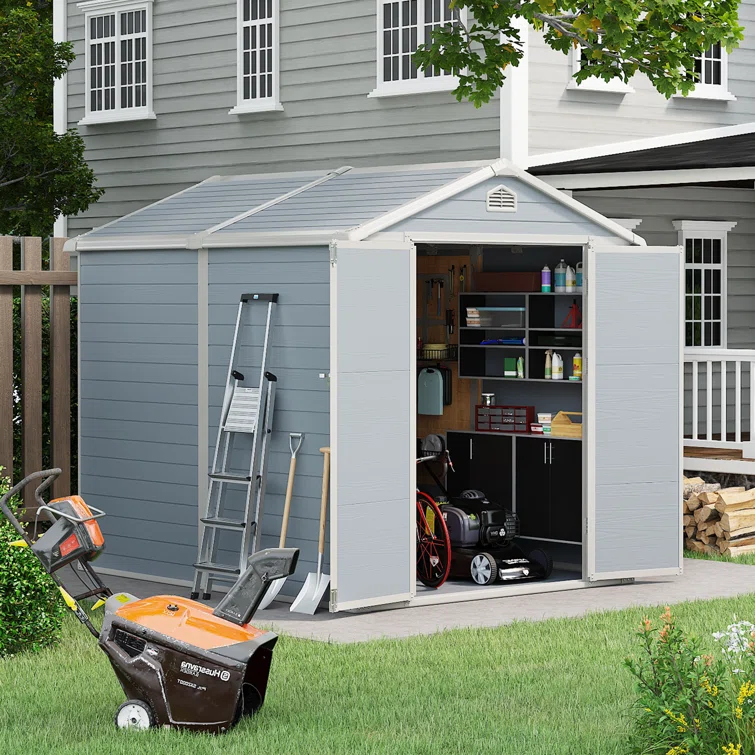 6 ft. W x 8 ft. D Storage Shed