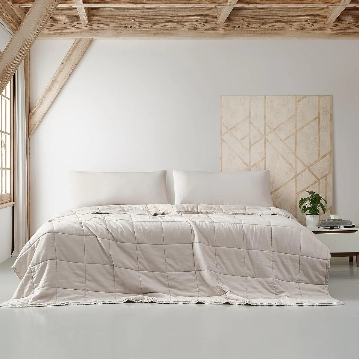 Dark Sky Reserve? - Bamboo Linen Comforter - Portugal Made - Creamy Beige