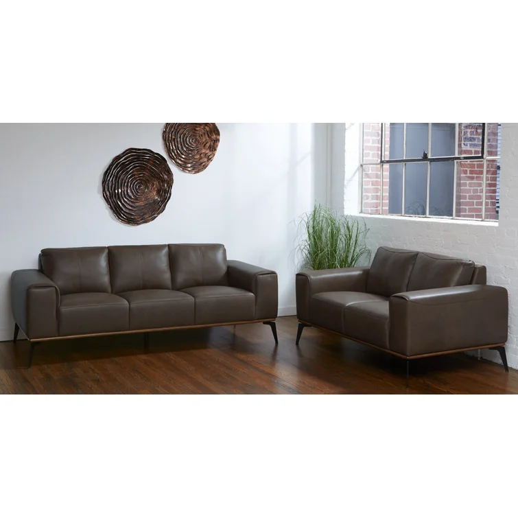 Conley 86'' Leather Sofa