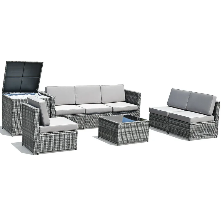 Burand 6 - Person Outdoor Seating Group with Cushions