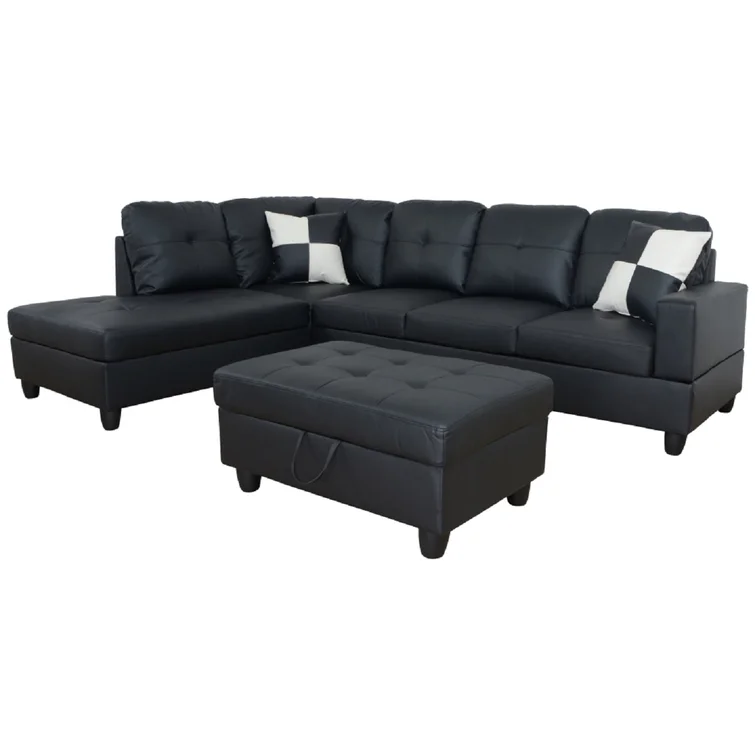 Beesley 3 - Piece Faux Leather Sectional