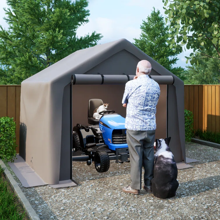 8 Ft. W x 8 Ft. D Portable Storage Shed Tool Shed