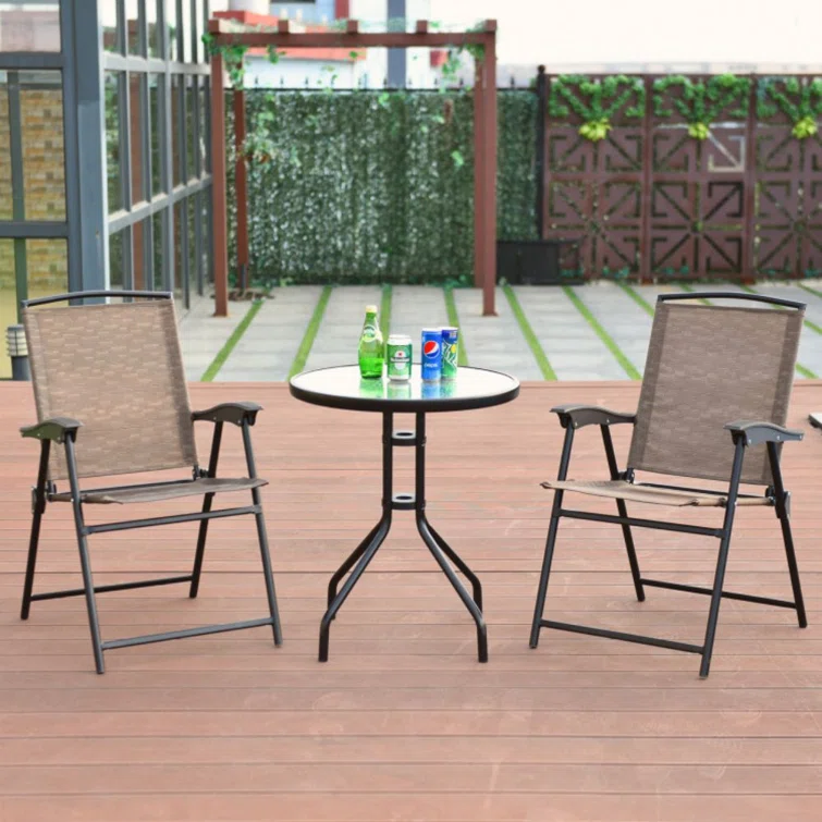 Bevard 2 - Person Round Outdoor Dining Set