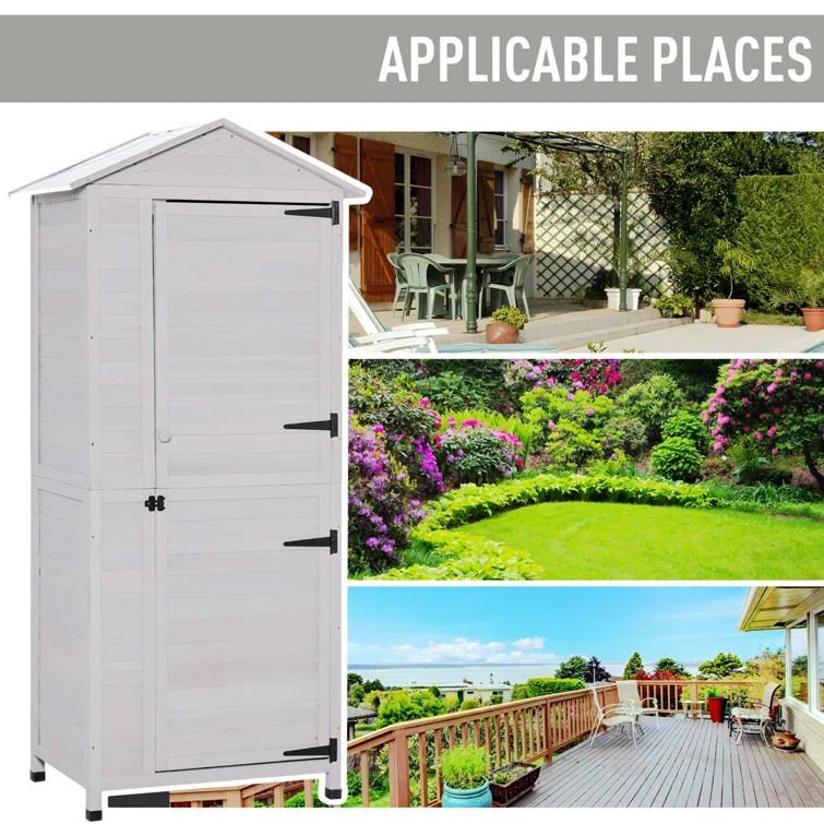 Wooden Storage Shed Cabinet