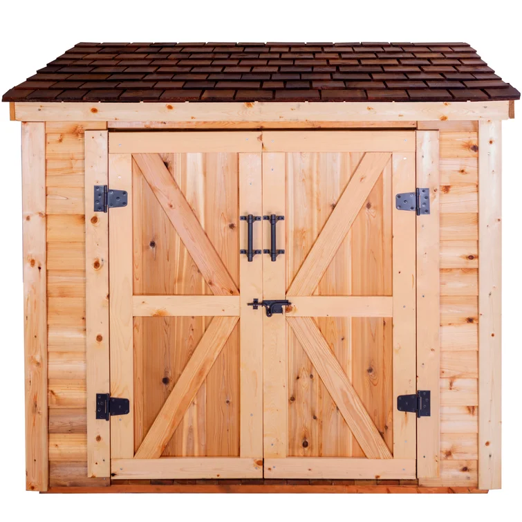 6 ft. W x 4 ft. D Solid Wood Lean-to Storage Shed