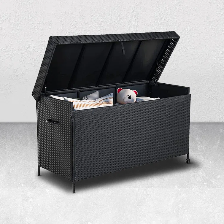 Ebern Designs Maritssa 60.5'' W 170 Gallons Water Resistant Deck Box
