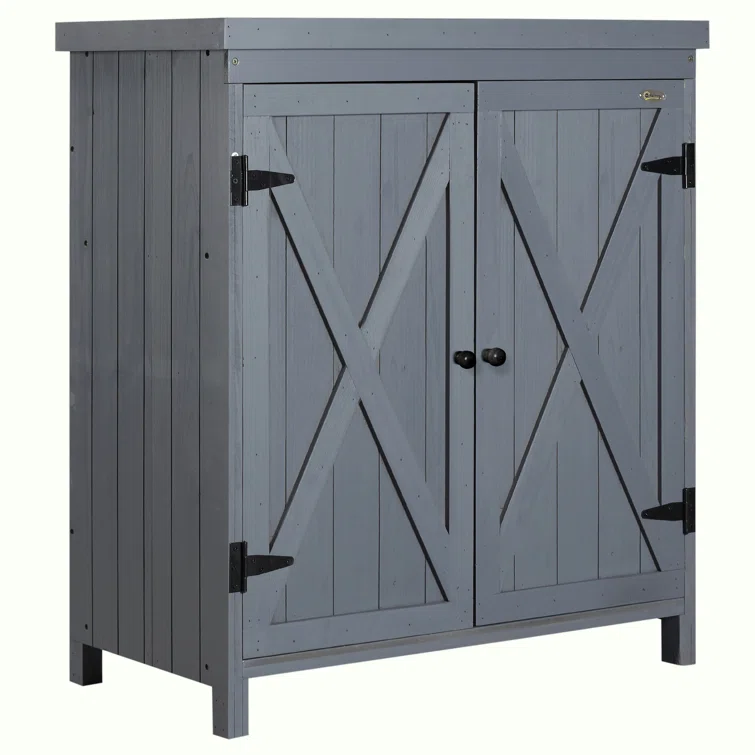 3 ft. W x 1 ft. D Solid Wood Portable Tool Shed