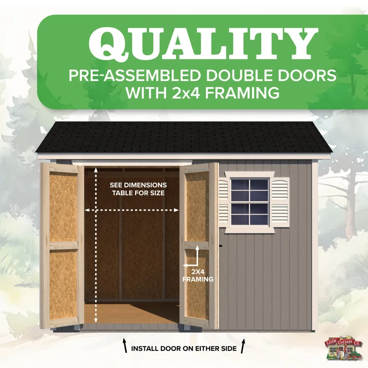 Classic Workshop Outdoor Wood Storage Shed