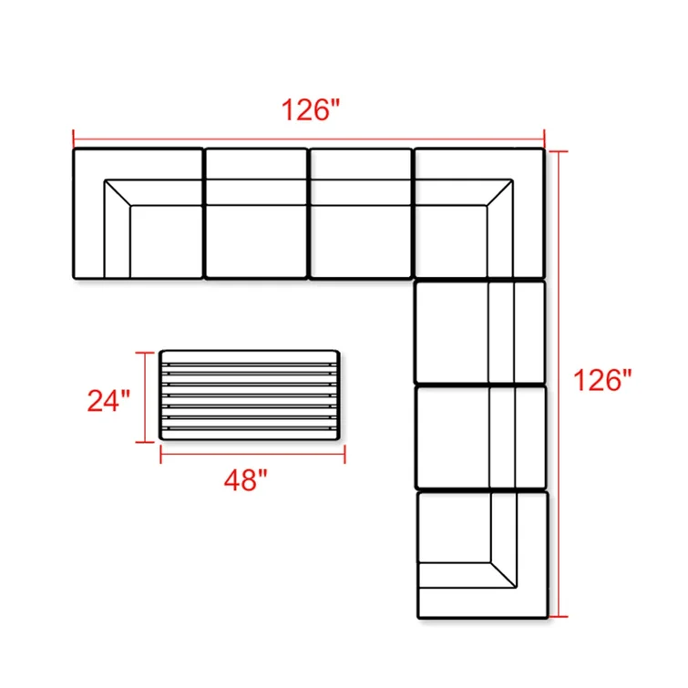 Bannister 6 - Person Outdoor Seating Group with Cushions