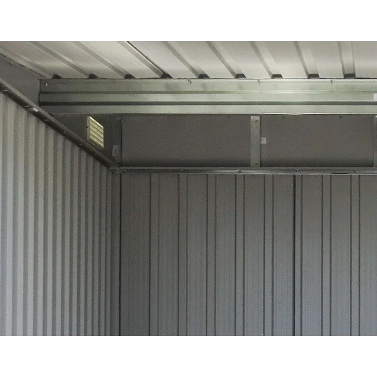 6 ft. 3 in. W x 6 ft. 4 in. D Metal Lean-To Bike Shed