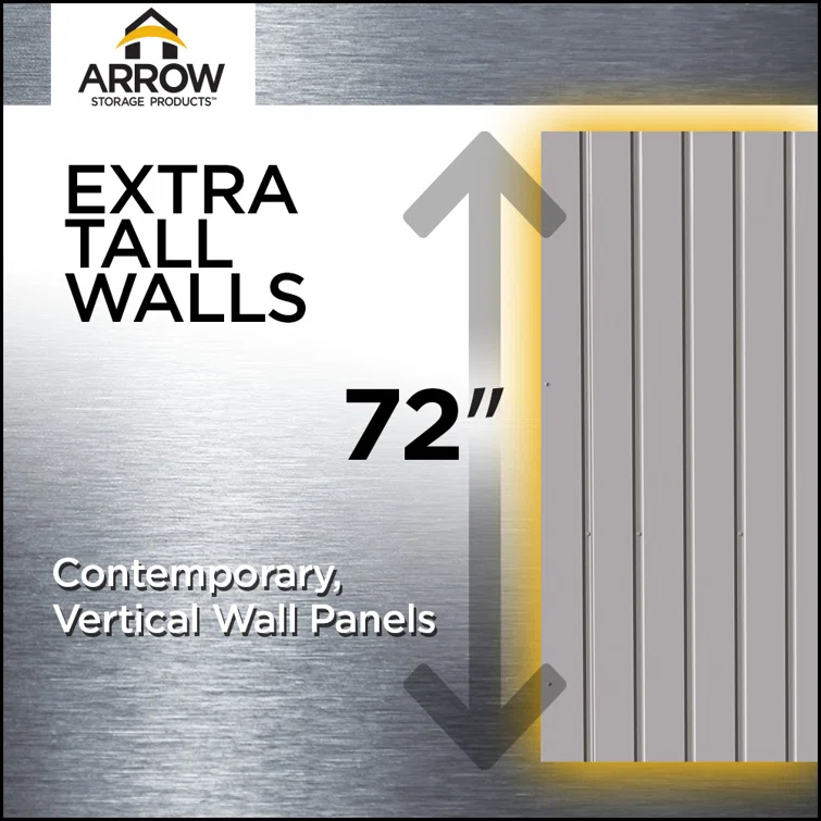 Elite 8.5 ft W x 6 ft D Metal Storage Shed