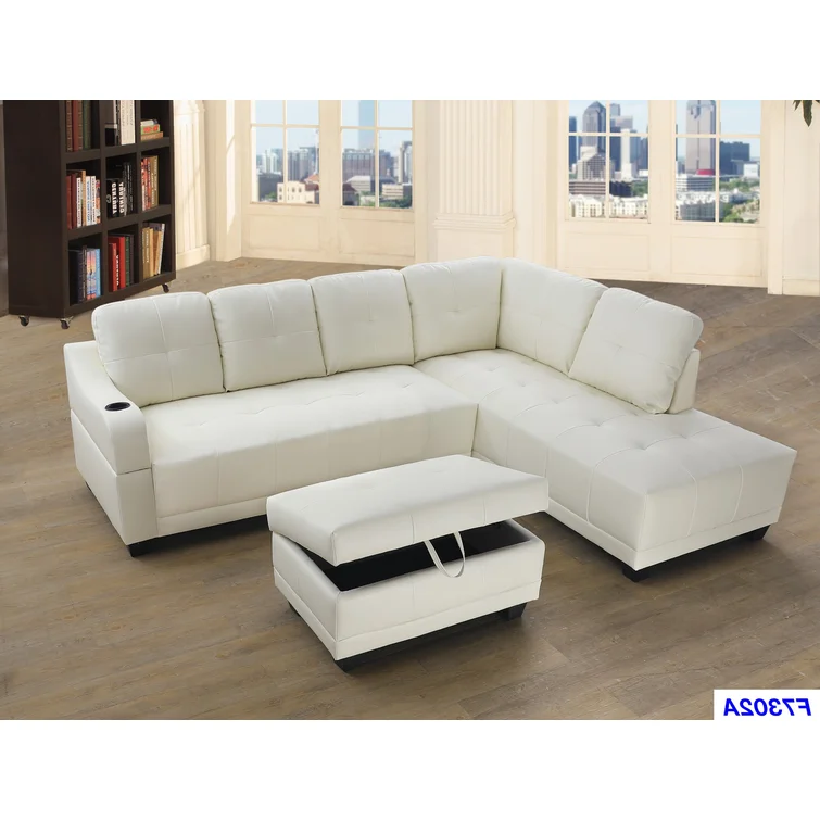 Sweetgrove 3 - Piece Faux Leather Sectional