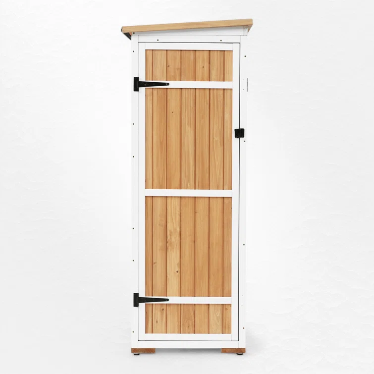 4 ft. W x 2 ft. D Wood Vertical Tool Shed