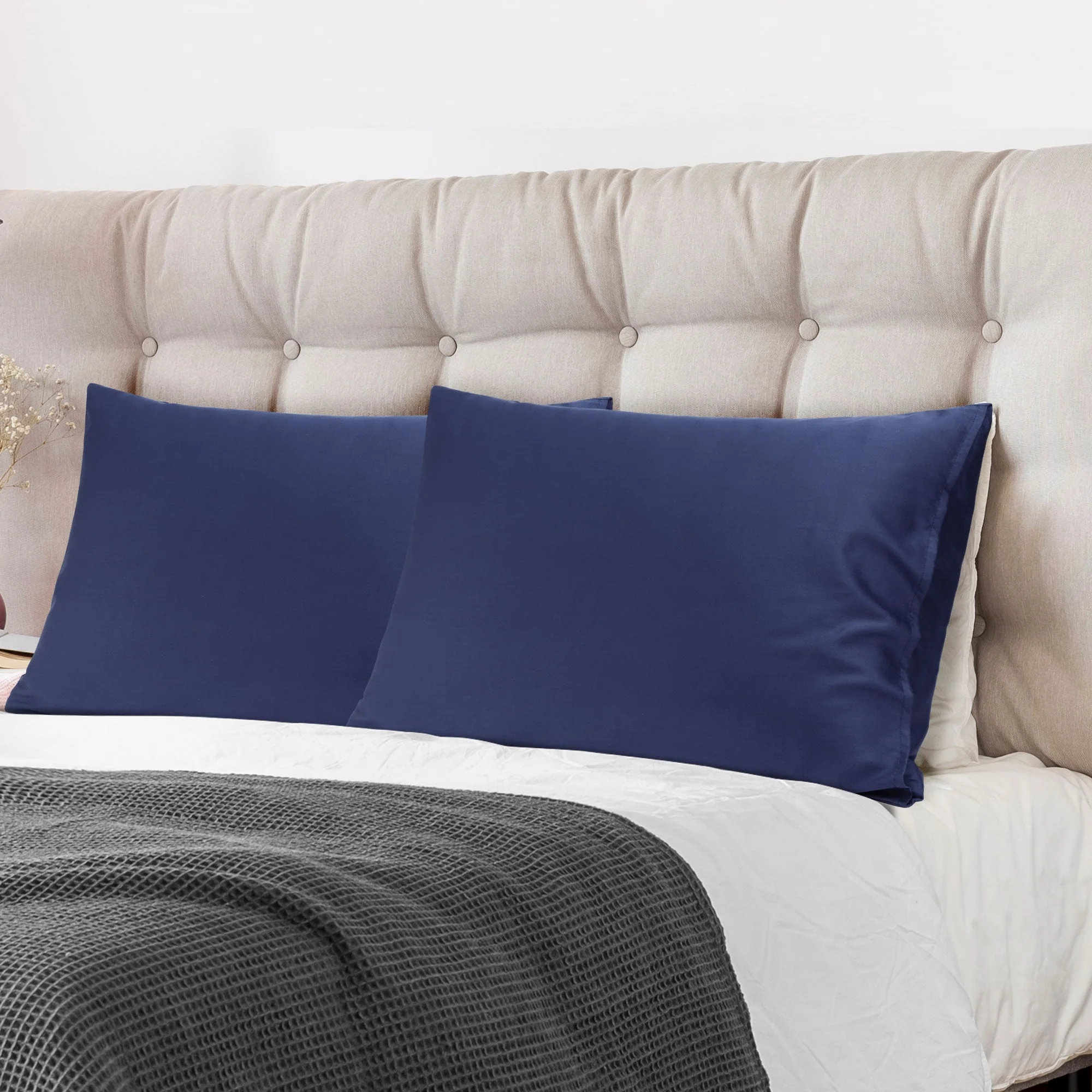 Pure Cotton Pillowcases 2 Pcs Soft with Envelope