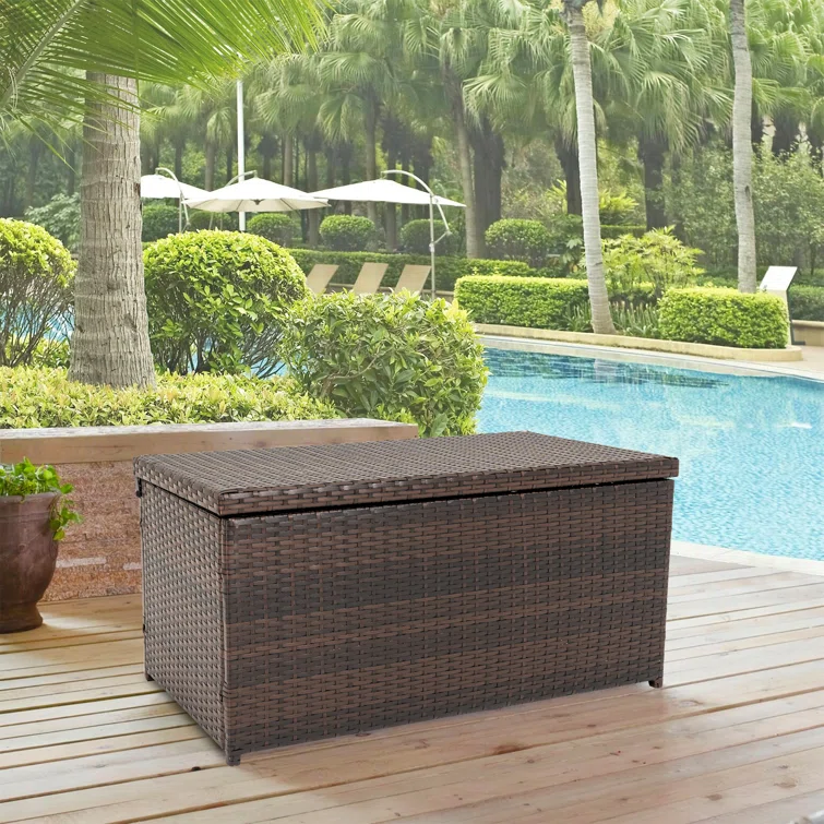 Harbourside 20'' W 60 Gallons Water Resistant Wicker Deck Box