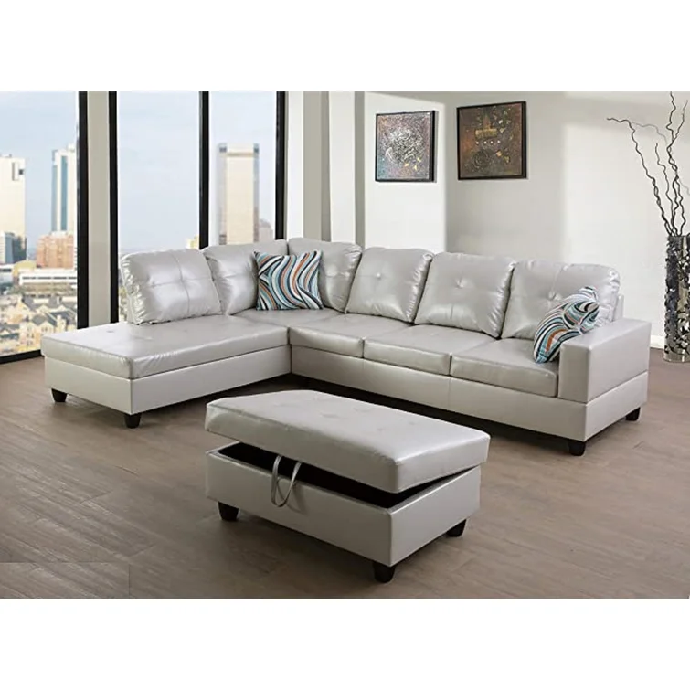 Maumee Faux Leather Sectional