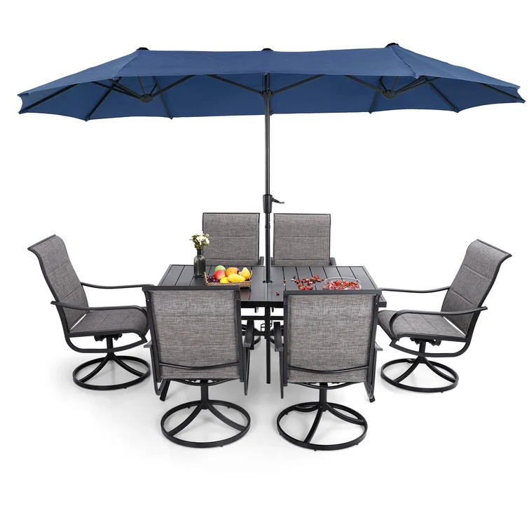 Alyah 6 - Person Rectangular Outdoor Dining Set
