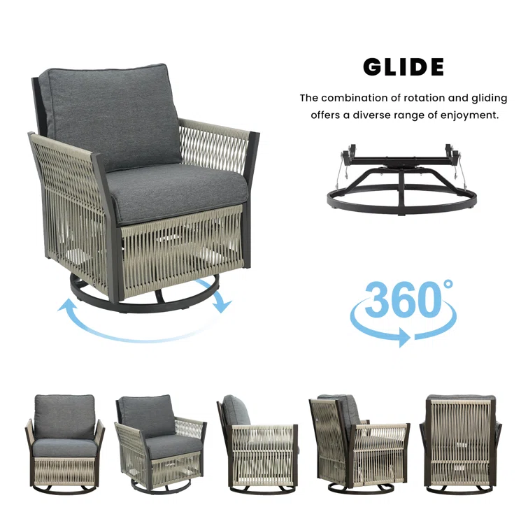 Buenhomino 5 - Person Outdoor Seating Group with Cushions