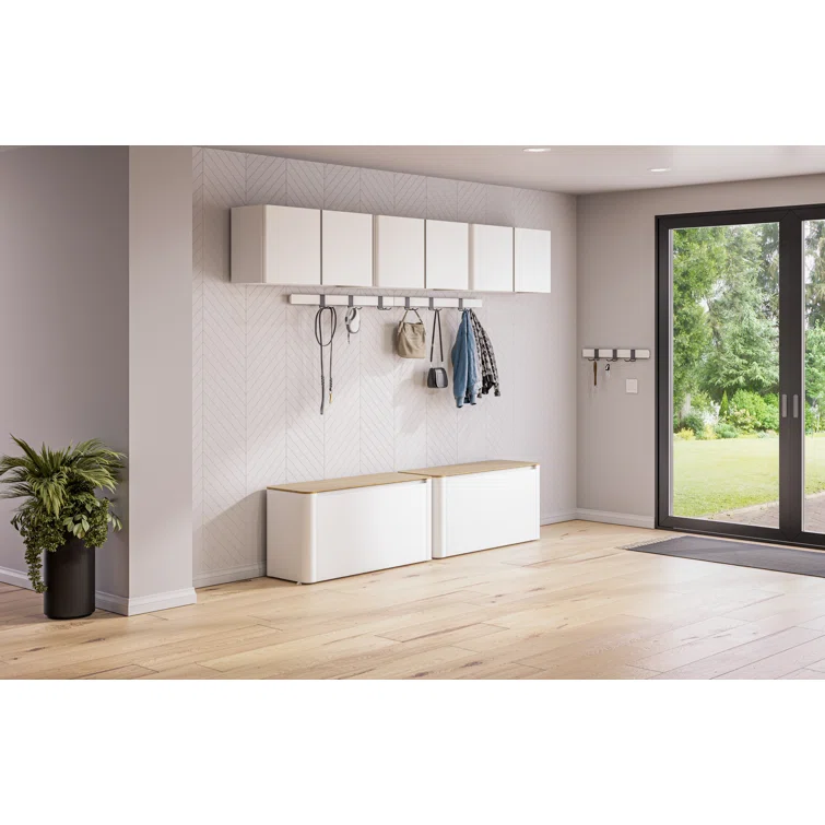 Everest Home 36 inch Wide Wall Mount Storage Cabinet Organizer with Adjustable Shelf