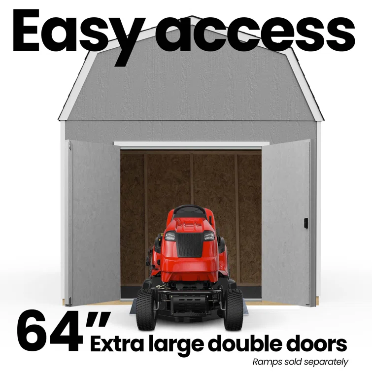 Braymore 10 ft. W x 18 ft. D Wood Storage Shed