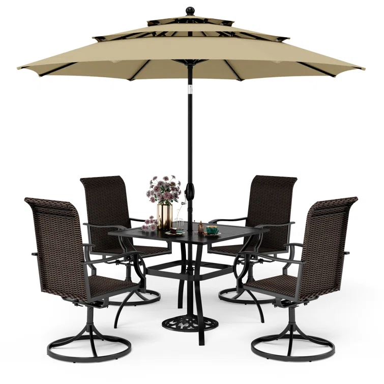 Alyah 4 - Person Square Outdoor Dining Set