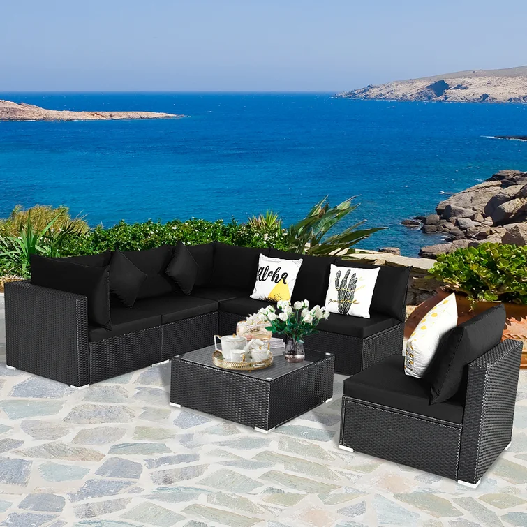 Finnbar 6 - Person Outdoor Seating Group with Cushions