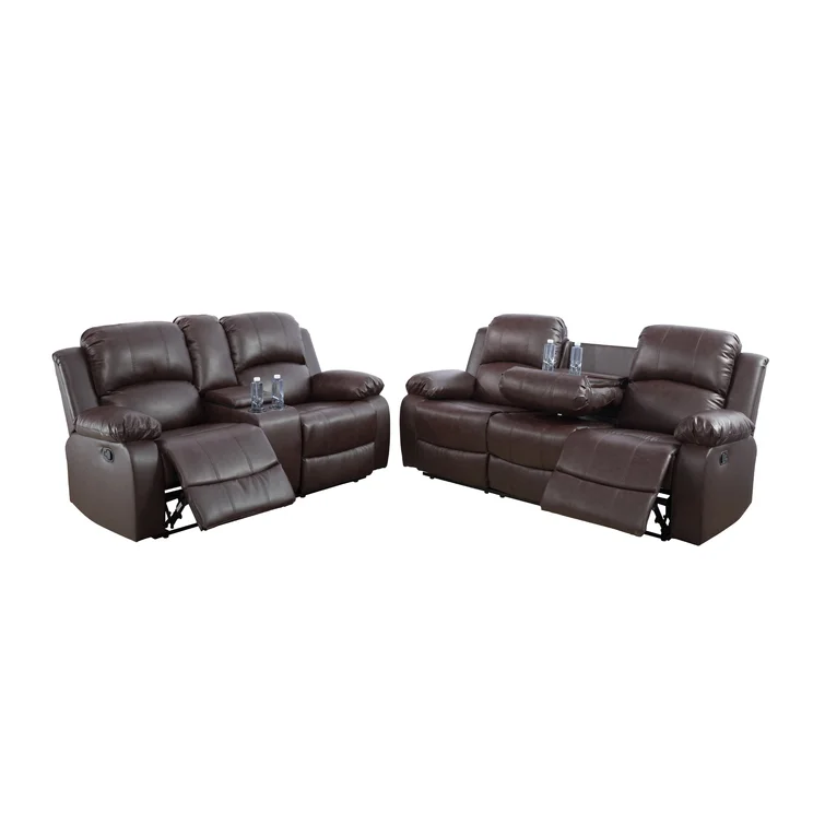 Develin 82'' Faux Leather Reclining Sofa