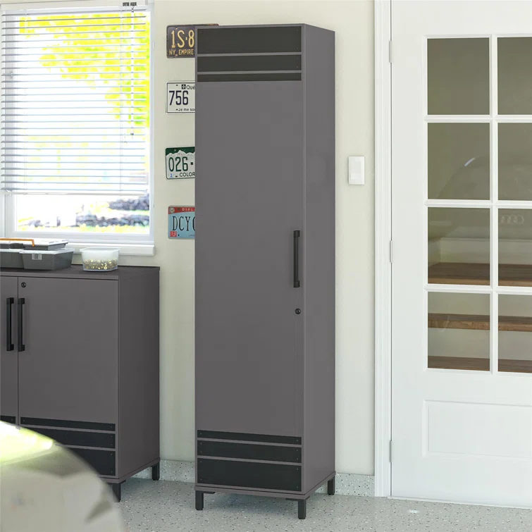 Reichard 18" W x 16.34" D x 74.92" H Tall Garage Cabinet