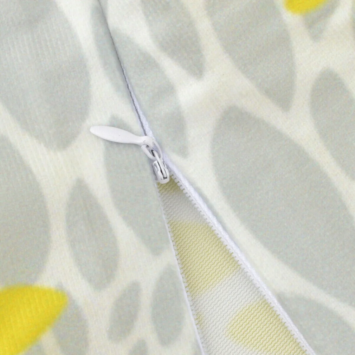 DCP Yellow pillow Double Sided Gray Decorative Pillow Sham (Set of 2)